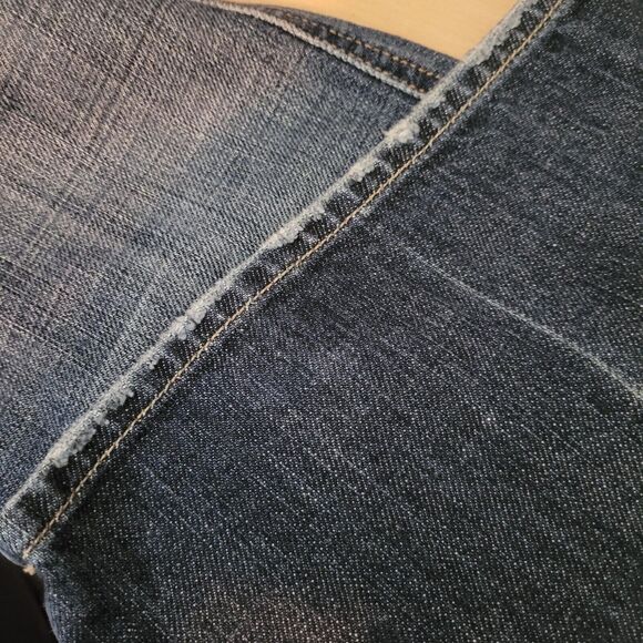 7 For all Mankind Womens Jeans Size 26 A Pocket Red Stitching Dark Wash Bootcut - Picture 11 of 12